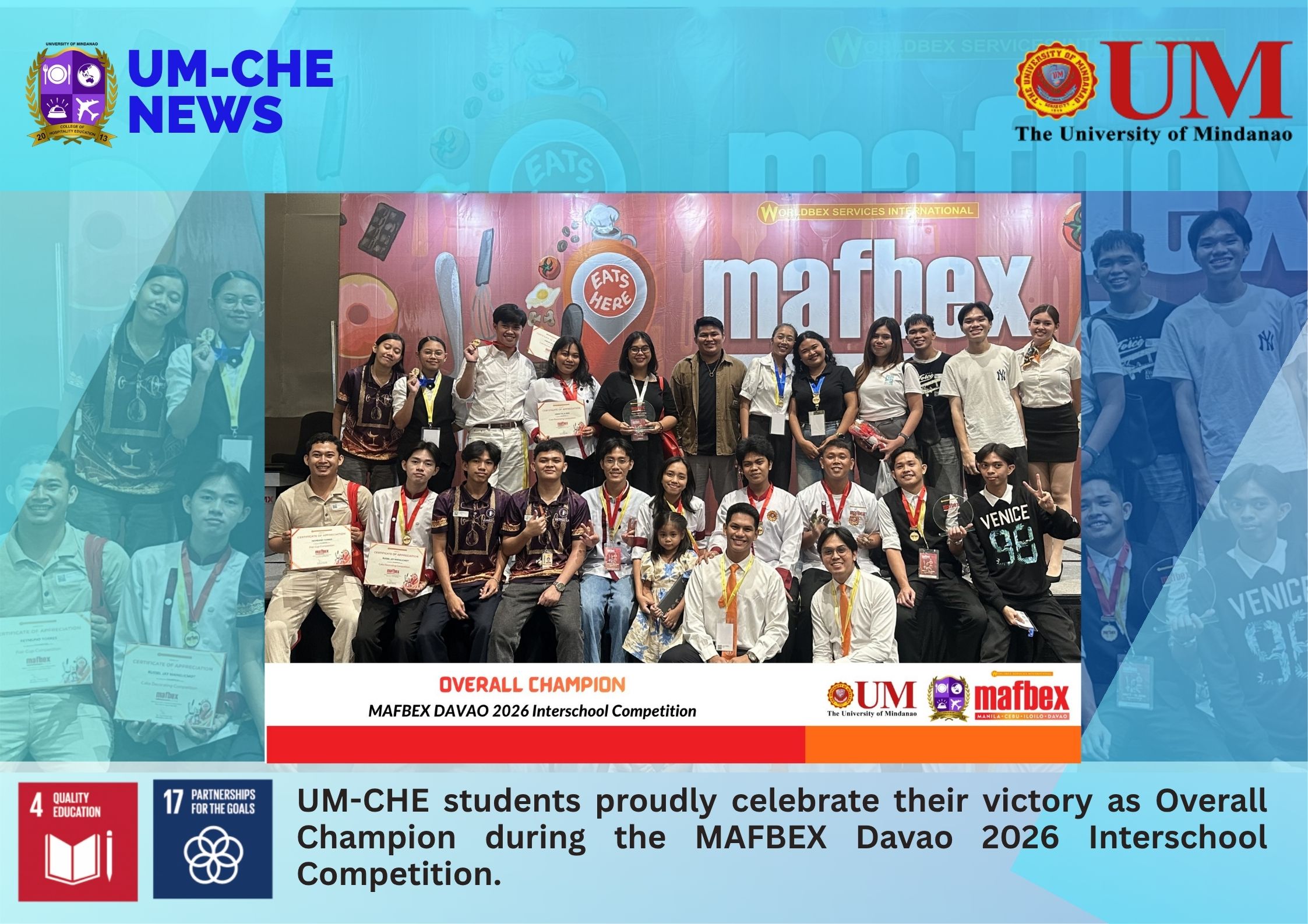 UM-CHE Shines as Overall Champion at MAFBEX Davao 2026